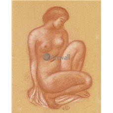 Картина на холсте по фото Модульные картины Печать портретов на холсте Девушка на корточках