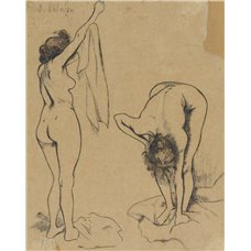 Картина на холсте по фото Модульные картины Печать портретов на холсте Девушки за туалетом