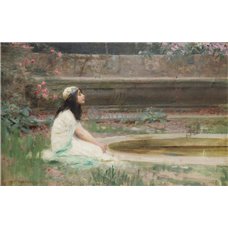 Картина на холсте по фото Модульные картины Печать портретов на холсте Девушка у бассейна