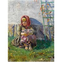 Девочка в саду