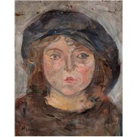 Девочка в синем берете