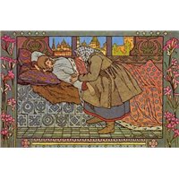 Портреты картины репродукции на заказ - Девица и Финист Ясен Сокол Иллюстрация к сказке Перышко Финиста Ясна Сокола