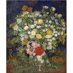 Ваза с цветами, 1890 - Модульная картины, Репродукции, Декоративные панно, Декор стен