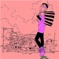 Девушка в городе - Дизайнерские