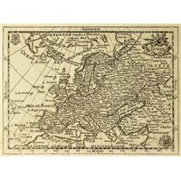 Портреты картины репродукции на заказ - Старинная карта - Фотообои винтаж