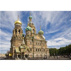 Собор Воскресения Христова на Крови, г. Санкт-Петербург - Фотообои архитектура|Соборы и дворцы - Модульная картины, Репродукции, Декоративные панно, Декор стен