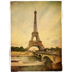 Эйфелева башня - винтажная открытка - Фотообои винтаж|Прованс - Модульная картины, Репродукции, Декоративные панно, Декор стен