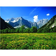 Картина на холсте по фото Модульные картины Печать портретов на холсте Поле и горы - Фотообои горы