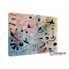 Картина на холсте по фото Модульные картины Печать портретов на холсте Joan Miro_001