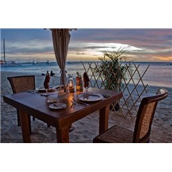 Пляжное кафе - Фотообои Море|побережье - Модульная картины, Репродукции, Декоративные панно, Декор стен