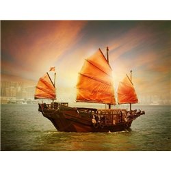 Яхта в море - Фотообои Море - Модульная картины, Репродукции, Декоративные панно, Декор стен