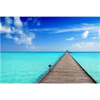 Портреты картины репродукции на заказ - Мостик - Фотообои Море