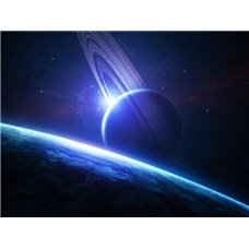 Картина на холсте по фото Модульные картины Печать портретов на холсте Планета Сатурн - Фотообои Космос|Земля