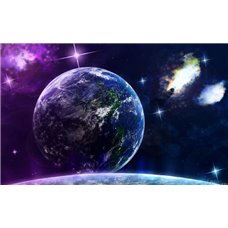 Картина на холсте по фото Модульные картины Печать портретов на холсте Планета Земля - Фотообои Космос|Земля