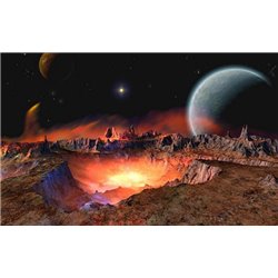 Планеты - Фотообои Космос - Модульная картины, Репродукции, Декоративные панно, Декор стен