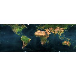 Вид на материки из космоса - Фотообои карта мира - Модульная картины, Репродукции, Декоративные панно, Декор стен