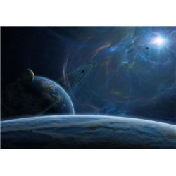 Земля из космоса - Фотообои Космос|Земля - Модульная картины, Репродукции, Декоративные панно, Декор стен