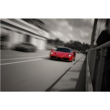 Картина на холсте по фото Модульные картины Печать портретов на холсте Красный автомобиль - Фотообои Техника и транспорт|автомобили