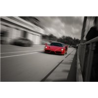 Портреты картины репродукции на заказ - Красный автомобиль - Фотообои Техника и транспорт|автомобили