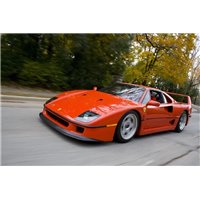 Портреты картины репродукции на заказ - Оранжевый автомобиль Porsche - Фотообои Техника и транспорт|автомобили