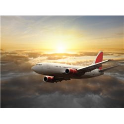 Самолет над облаками - Фотообои Техника и транспорт|самолёты - Модульная картины, Репродукции, Декоративные панно, Декор стен