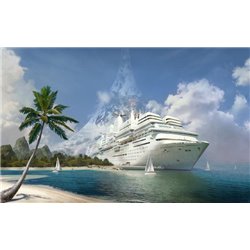 Лайнер - Фотообои Техника и транспорт|корабли - Модульная картины, Репродукции, Декоративные панно, Декор стен
