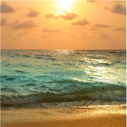 Закат на море - Фотообои Море - Модульная картины, Репродукции, Декоративные панно, Декор стен