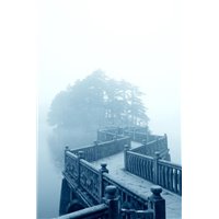 Портреты картины репродукции на заказ - Мост на остров - Фотообои природа|дороги