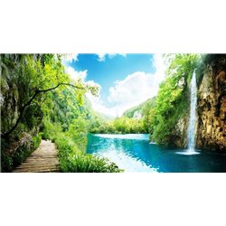 Водопад - Фотообои природа - Модульная картины, Репродукции, Декоративные панно, Декор стен