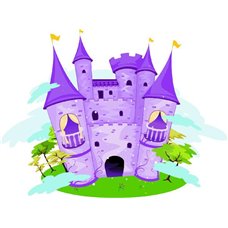 Картина на холсте по фото Модульные картины Печать портретов на холсте Замок - Фотообои детские|для девочки