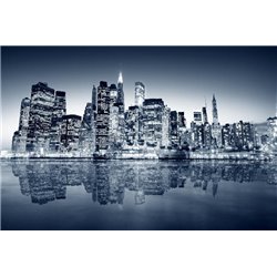 Ночной город - Фотообои Современный город|Нью-Йорк - Модульная картины, Репродукции, Декоративные панно, Декор стен