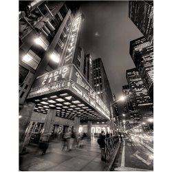 Ночной Нью-Йорк - 3D фотообои|3D расширяющие пространство - Модульная картины, Репродукции, Декоративные панно, Декор стен