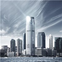 Портреты картины репродукции на заказ - Вид на город - Фотообои архитектура
