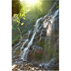 Горный водопад - Фотообои водопады - Модульная картины, Репродукции, Декоративные панно, Декор стен