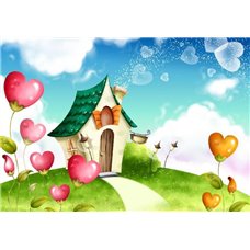 Картина на холсте по фото Модульные картины Печать портретов на холсте Сердечки - Фотообои детские|для малышей
