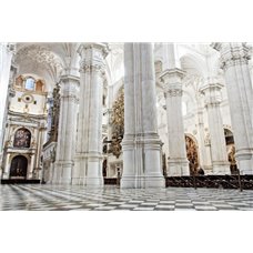 Картина на холсте по фото Модульные картины Печать портретов на холсте Интерьер дворца с колоннами - Фотообои архитектура|Соборы и дворцы