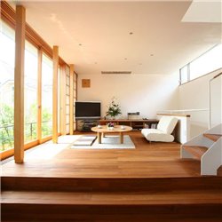Гостиная с большими окнами - Фотообои Интерьеры - Модульная картины, Репродукции, Декоративные панно, Декор стен
