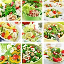 Коллаж с салатами - Фотообои Еда и напитки|еда - Модульная картины, Репродукции, Декоративные панно, Декор стен