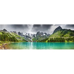 Горы вокруг озера - Фотообои природа|озера - Модульная картины, Репродукции, Декоративные панно, Декор стен