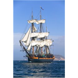 Корабль с парусами - Фотообои Море - Модульная картины, Репродукции, Декоративные панно, Декор стен