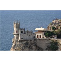 Портреты картины репродукции на заказ - Ласточкино гнездо в Крыму - Фотообои Замки