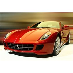 Красный автомобиль Porsche - Фотообои Техника и транспорт|автомобили - Модульная картины, Репродукции, Декоративные панно, Декор стен
