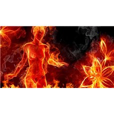 Картина на холсте по фото Модульные картины Печать портретов на холсте Огненная картина - Для подростков