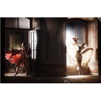 В платьях - Фотообои люди|девушки