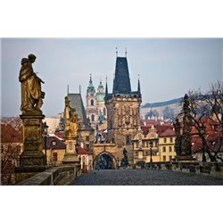 Карлов мост в Праге - Фотообои архитектура|Соборы и дворцы - Модульная картины, Репродукции, Декоративные панно, Декор стен