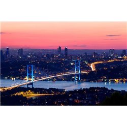 Ночной город - Фотообои Современный город|Ночной город - Модульная картины, Репродукции, Декоративные панно, Декор стен