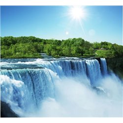 Бурлящий водопад - Фотообои водопады - Модульная картины, Репродукции, Декоративные панно, Декор стен