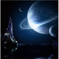 Портреты картины репродукции на заказ - Планета - Фотообои Космос