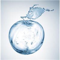 Яблоко из воды - Фотообои Еда и напитки|напитки