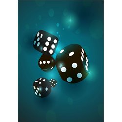 Игральные кости - 3D фотообои|3D фигуры - Модульная картины, Репродукции, Декоративные панно, Декор стен